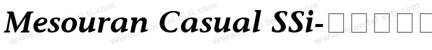 Mesouran Casual SSi字体转换